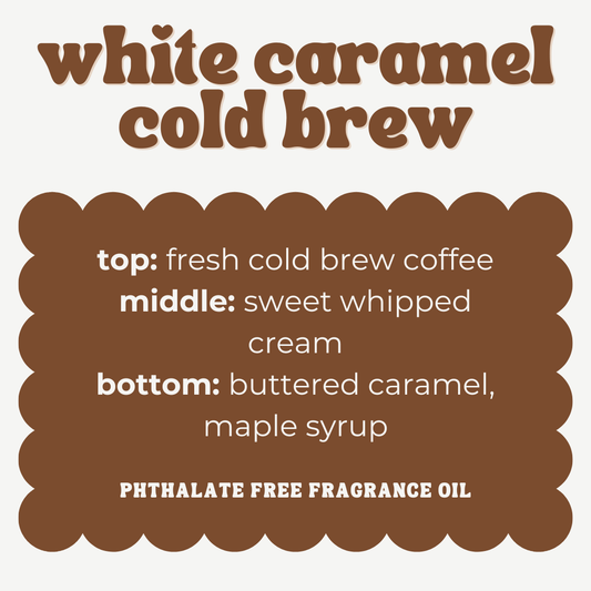 WHITE CARAMEL COLD BREW JUMBO WAX MELT